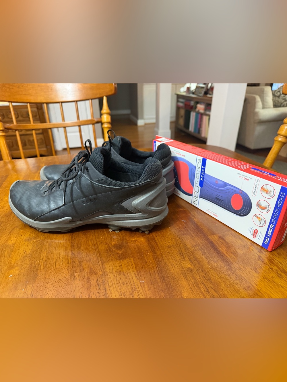 Good Used ECCO Biom Golf Shoes Size 46 12 - 12.5 Retail New $229 New Insoles